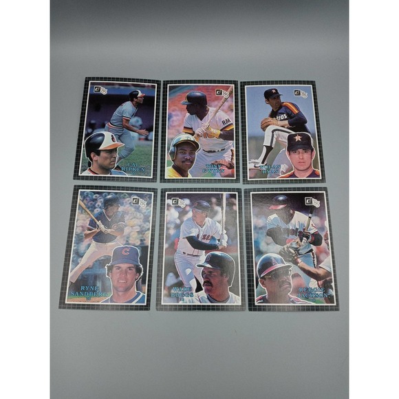 Cal Ripken, Nolan Ryan, Ryan Sandberg, Wade Boggs, Tony Gwynn + Baseball Cards - Picture 1 of 3